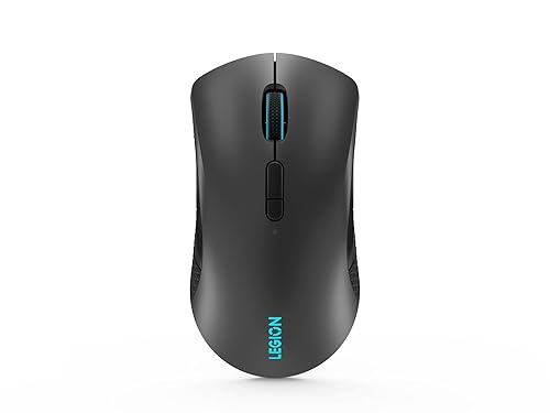 Lenovo Legion M600 RGB Wireless Gaming Mouse - 16,000 DPI, 9 Programmable Buttons, 200-Hour Battery Life, 50-Million Clicks Durability - Ambidextrous