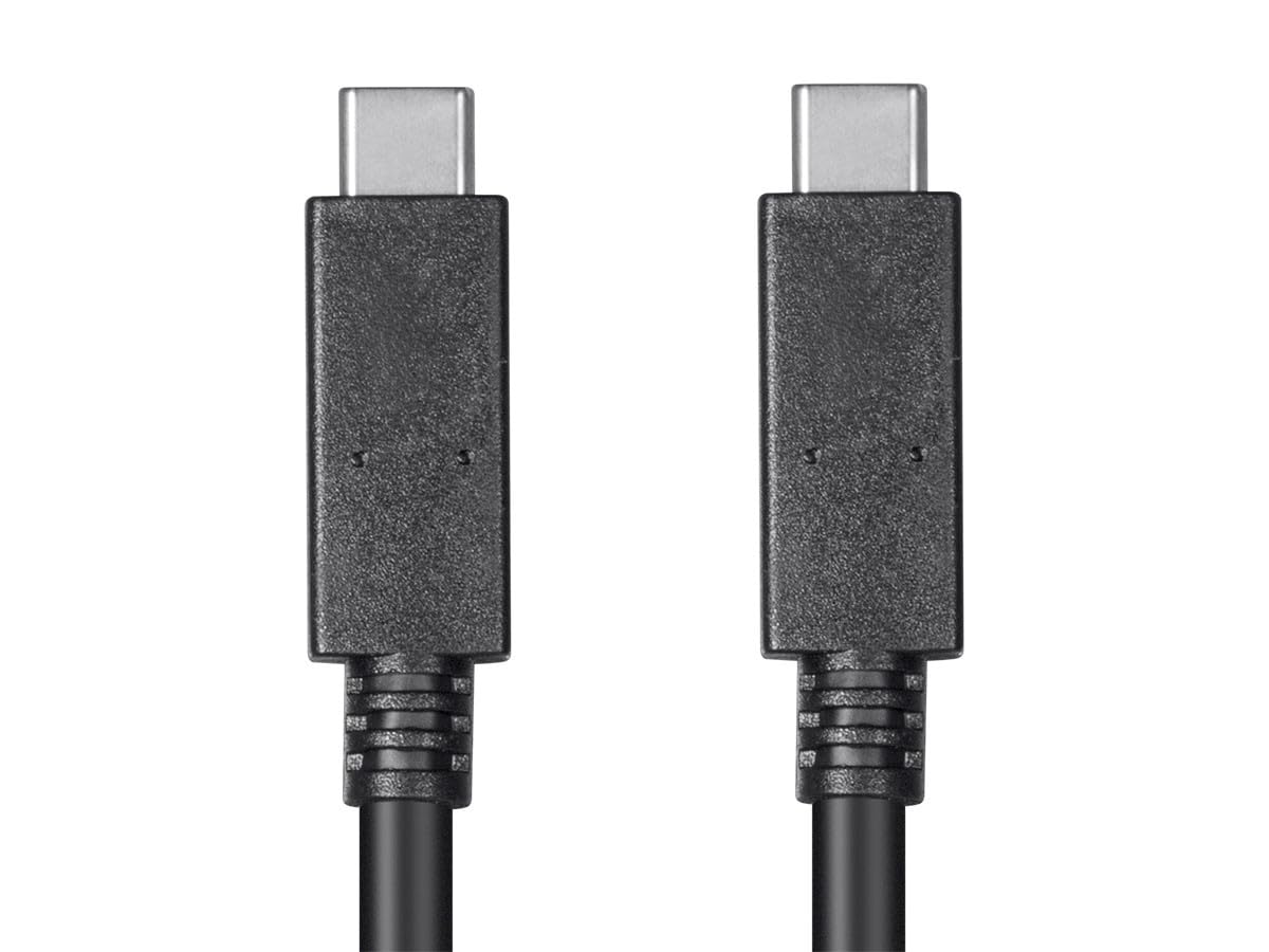 Monoprice USB Type-C to Type-C 3.1 Gen 1 Cable - 5Gbps, 3A, 30AWG, 2 Meters (6.6 Feet) Black - Select Series