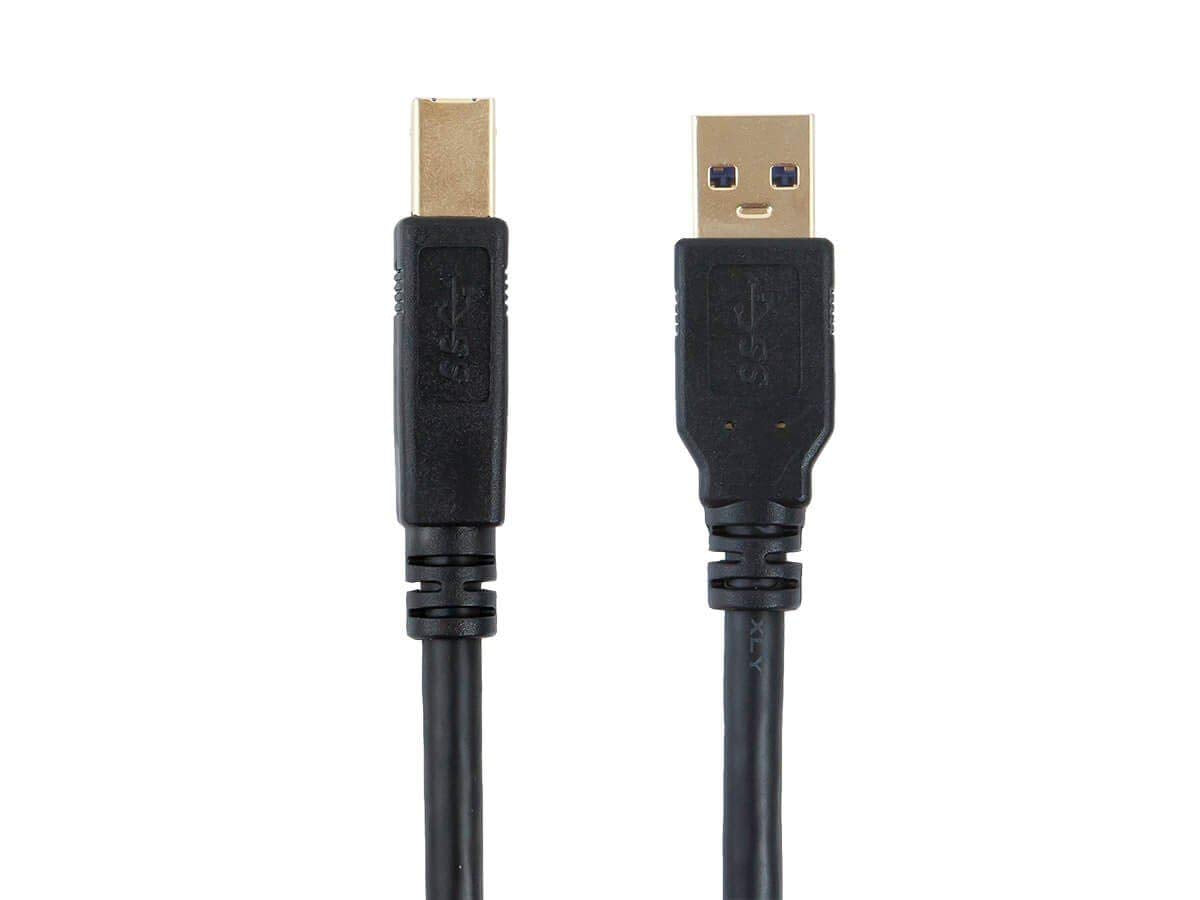 Monoprice USB 3.0 Type-A to Type-B Cable - Male to Male, 3 Feet, Black - Select Series