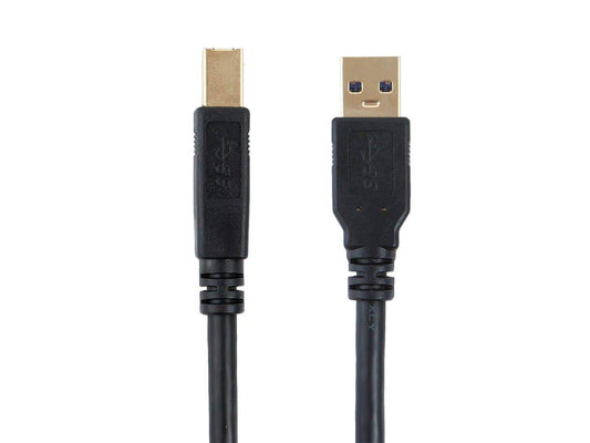 Monoprice USB 3.0 Type-A to Type-B Cable - Male to Male, 3 Feet, Black - Select Series
