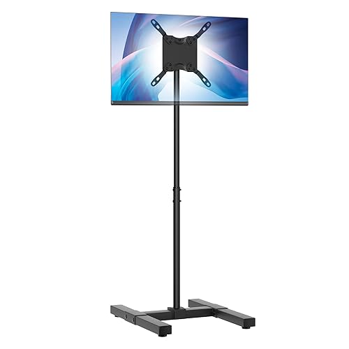 CTA Height Adjustable TV Stand - CTA VESA-Compatible Universal Floor Stand for TVs & Monitors 13-42-inch up to 44 lbs. - Black (ADD-DMHA)