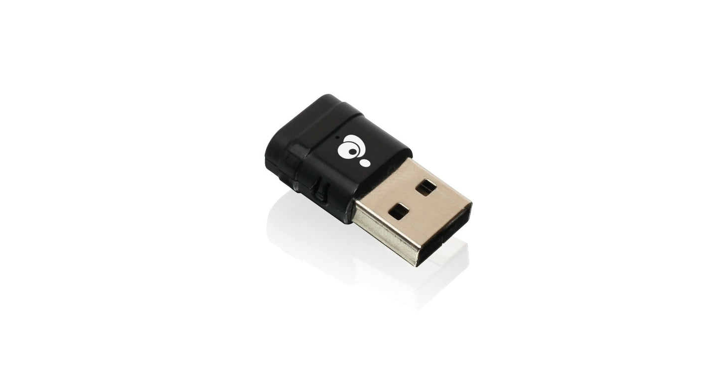 IOGEAR Mini Wireless AC600 Dual-Band USB Transmitter - 802.11ac Wireless Dual-Band - 433Mbps on 5GHz and 150Mbps on 2.4GHz - Convenient LED status
