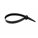 Wideskall® 12" inch Super Heavy Duty 150 Lbs Nylon Cable Zip Tie Black Wire (Pack of 50)