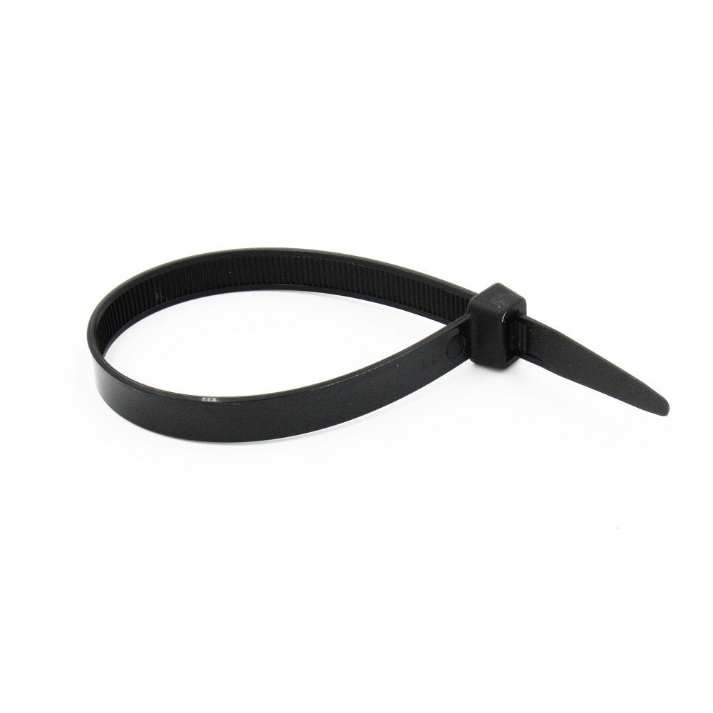 Wideskall® 12" inch Super Heavy Duty 150 Lbs Nylon Cable Zip Tie Black Wire (Pack of 50)