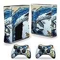 MightySkins Skin Compatible with X-Box 360 Xbox 360 S Console - Robo Shark | Protective, Durable, and Unique Vinyl Decal wrap Cover | Easy to Apply