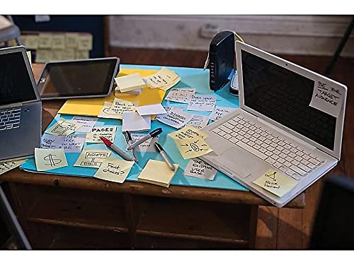 Post-it Notes, 3 x 3 in, The Iconic Canary Yellow Note, 12 Lined Pads