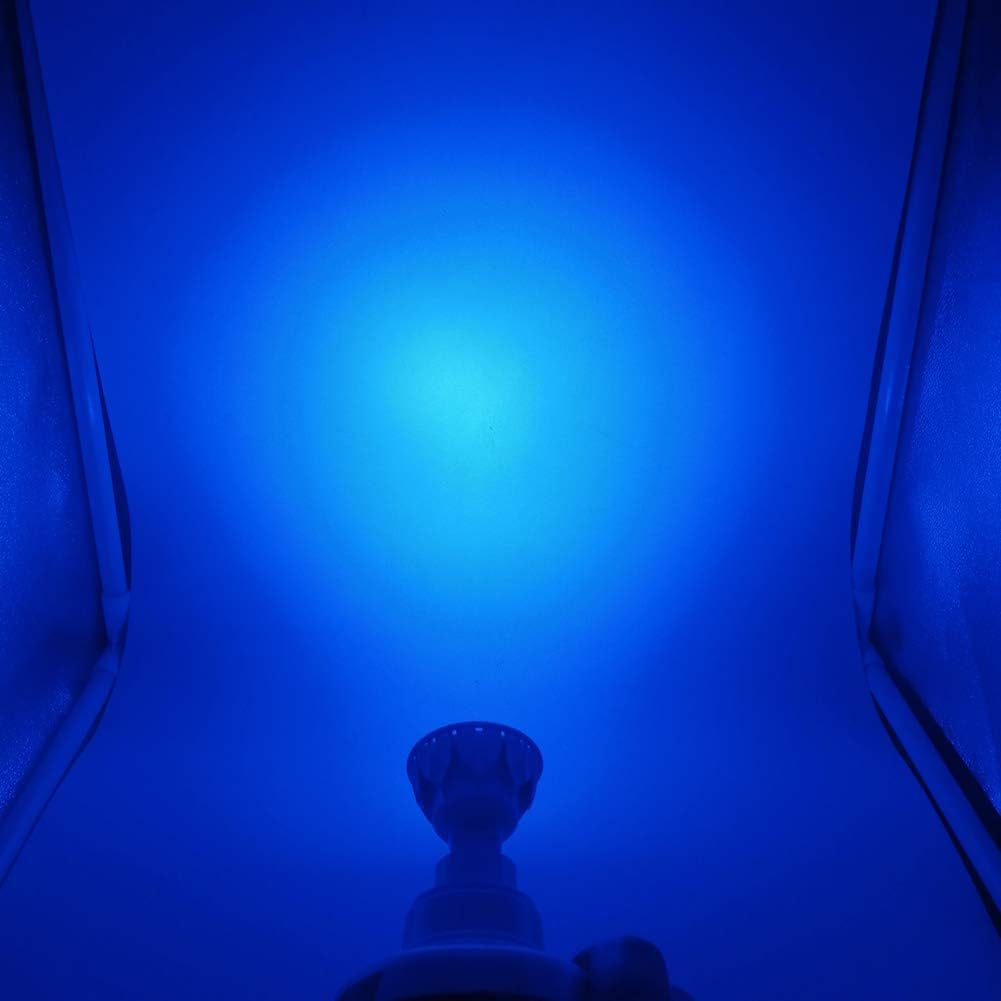 JSVSAL MR16 GU5.3 LED Light Bulb,Blue,5W 12V,Dimmable,4-Pack