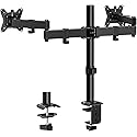 ErGear Dual Monitor Stand, Heavy-Duty Monitor Mount for 17?-32? Monitors, Flexible Arms with Easy Dual-Monitor Alignment, Sturdy Stepped Arm Design
