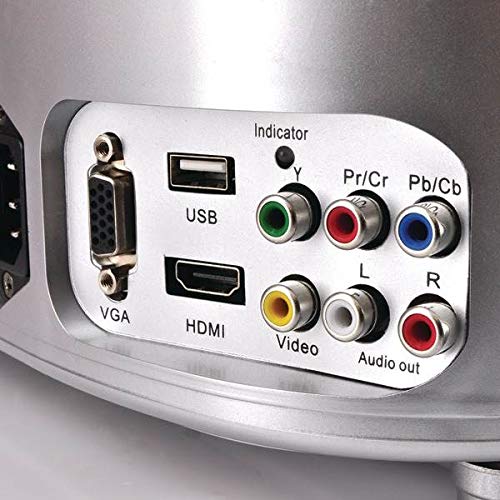 Pyle Video Projector Full HD 1080p - Widescreen Cinema Home Theater Projector, Built-in Stereo Speaker, Digital Multimedia, HDMI, USB & Adjustable