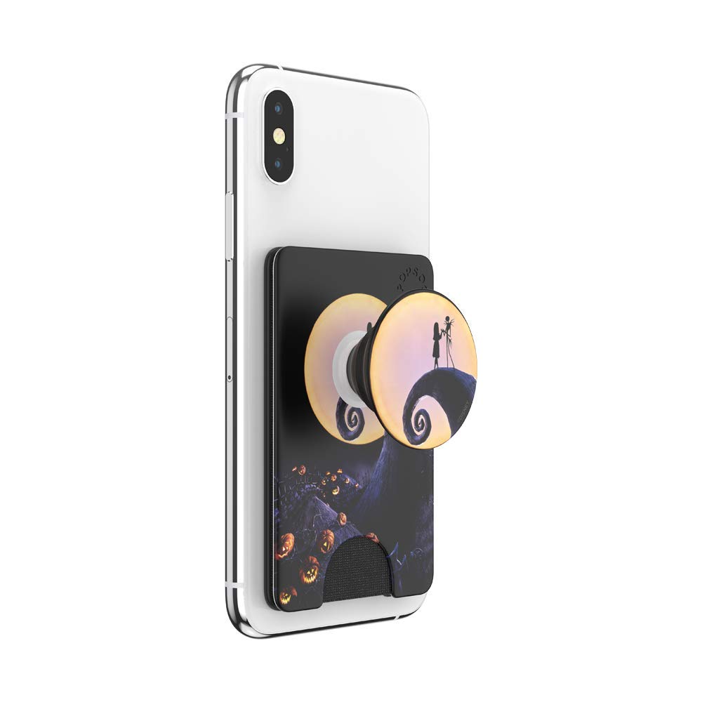PopSockets Adhesive Phone Wallet and Card Holder with Grip, Disney - Nightmare Before Xmas Classic