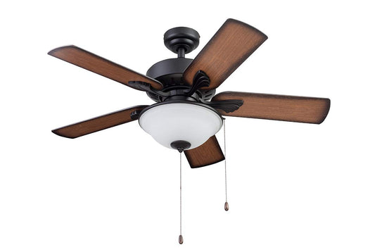 Portage Bay 51449 Viretta Ceiling Fan, 42, Black