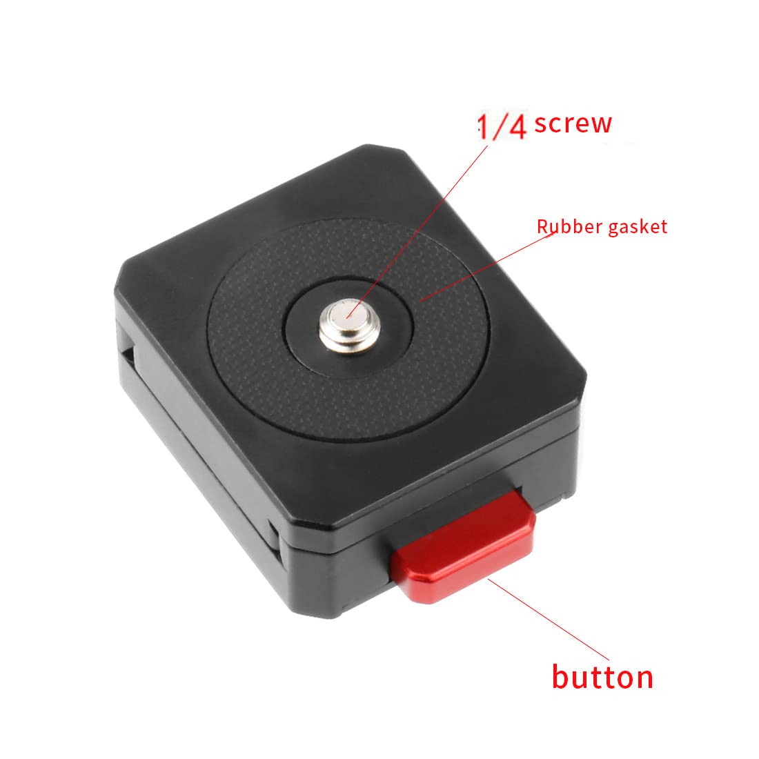NovelGoal Camera V-Lock Assembly Kit Quick Release Plate Clamp CNC Aluminum Alloy 1/4 Screw for Tripod Gimbal Camera Accessories