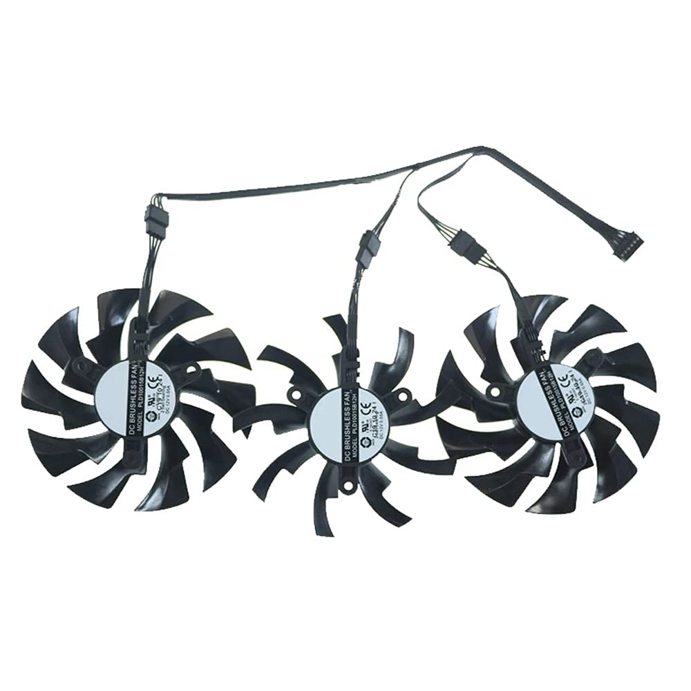 Rakstore PLD10015B12H 95mm Graphics Card Cooling Fan Replacement for Gigabyte AORUS RTX 2080 Ti 2080 2080 Super 2070 2070 Super 2060 Super Quiet