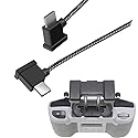 Hanatora 6.3 Inch USB C to USBC RC-N3/N2/N1/N1C Remote Controller Cable for DJI Flip,Neo,Mavic 3,Air 3S/3/2/2S,Mini 4K/2 SE/3/4 Pro,OTG Phone Nylon RC