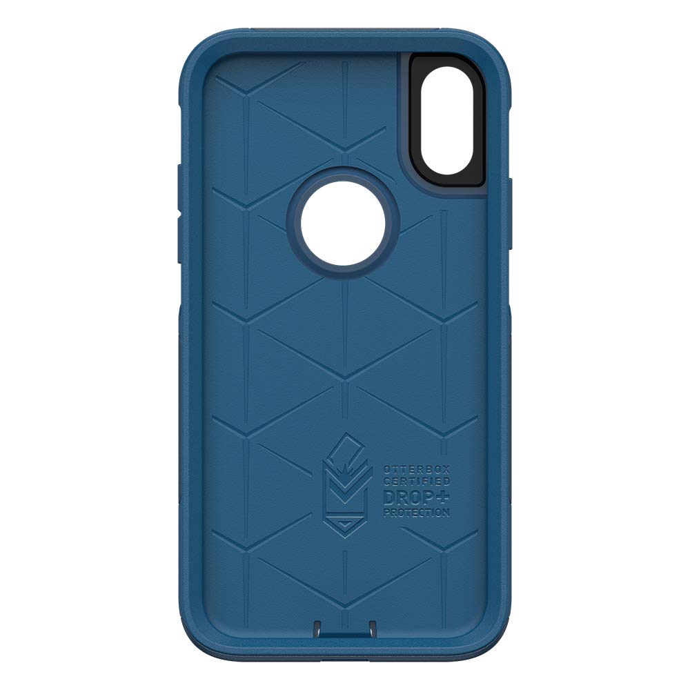 OtterBox iPhone XR Commuter Series Case - BESPOKE WAY (BLAZER BLUE/STORMY SEAS BLUE), Slim & Tough, Pocket-Friendly, with Port Protection