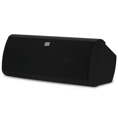 Acoustic Audio by Goldwood Acoustic Audio AA40CB Indoor Center 3 Way Speaker 500 Watts Black Bookshelf, 4-Inch