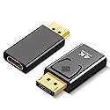 Zuya 2Pcs DisplayPort to HDMI Adapter Converter Display Port Male DP to HDMI Female HD TV Cable Adapter Video Audio for PC TV Zuya-05 0