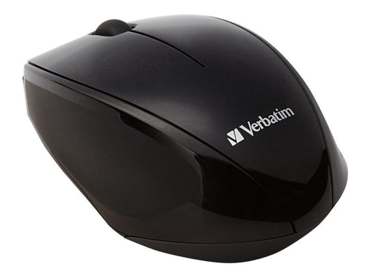 Verbatim Wireless Notebook Multi-Trac Blue Led Mouse, 2.4 Ghz Frequency/32.8 Ft Wireless Range, Left/Right Hand Use, Black