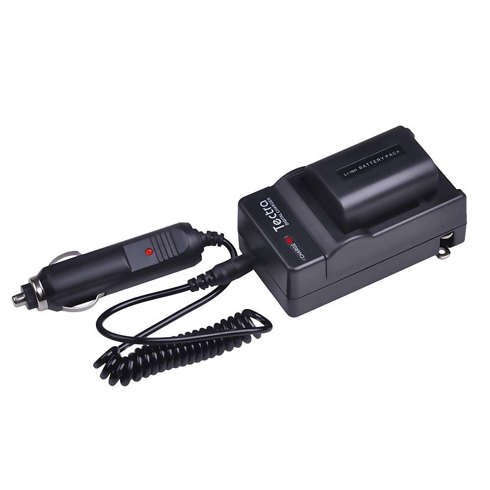 Tectra 2-Pack NP-FV50 Battery and Charger Kit for Sony NP-FV30 NP-FV40 NP-FV50 & Sony FDR-AX53 HDR-CX230 HDR-CX220 CX330 CX380 CX455 CX900 CX430V