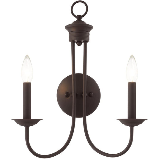 Livex Lighting 42682-07 2 Light Bronze Wall Sconce
