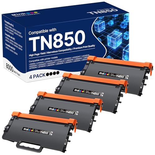 E-Z Ink TN850 Toner Cartridge Compatible for Brother TN 820 TN-850,4 Black