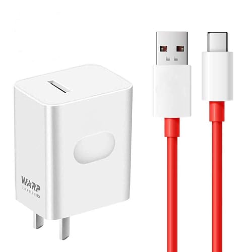 Warp Charger,30W Quick Rapid Charge Power AC Wall Adapter with USB-C Fast Charging Data Cable 3.3FT [5V 6A] Compatible with OnePlus