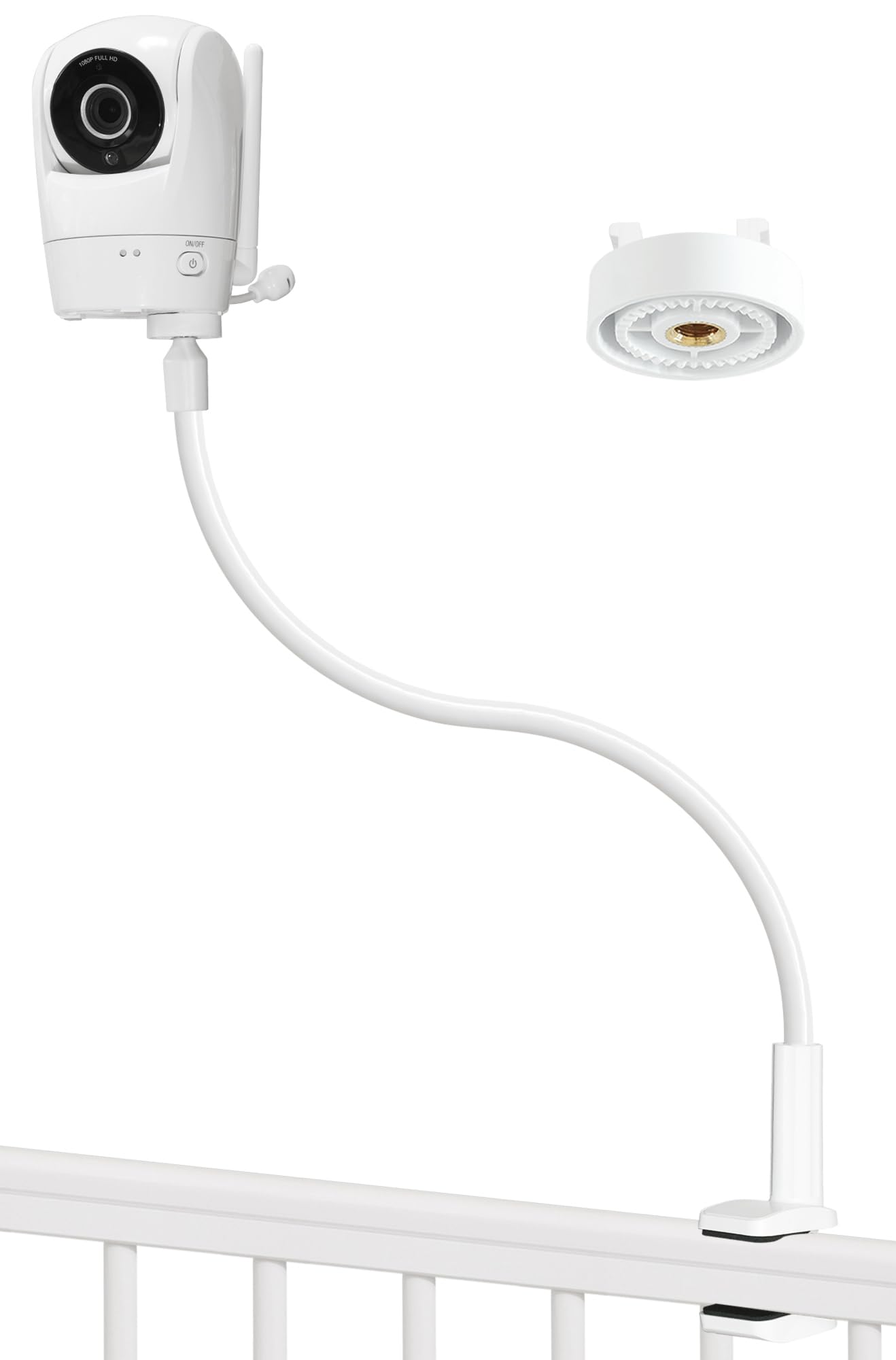 Upgraded Stronger Baby Monitor Mount for VTech VM901, New VM901, VM928HD, VM919HD, VM5463 Cameras, 31.5” Flexible Holder Stand for Crib, Shelves, or