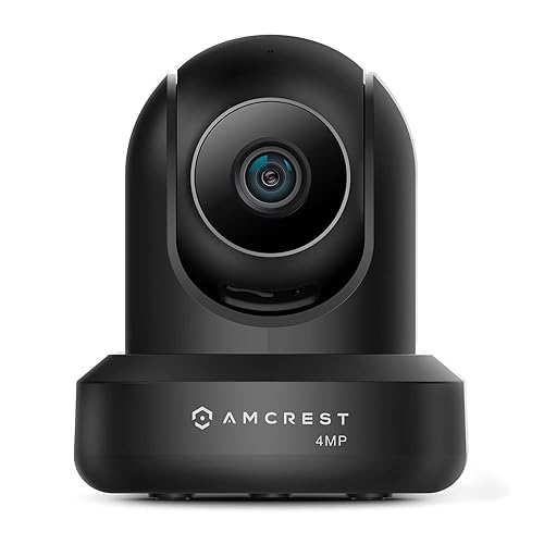 Amcrest 4MP ProHD Indoor WiFi, Security IP Camera with Pan/Tilt, Two-Way Audio, Night Vision, Remote Viewing, 4-Megapixel @30FPS, Wide 90° FOV
