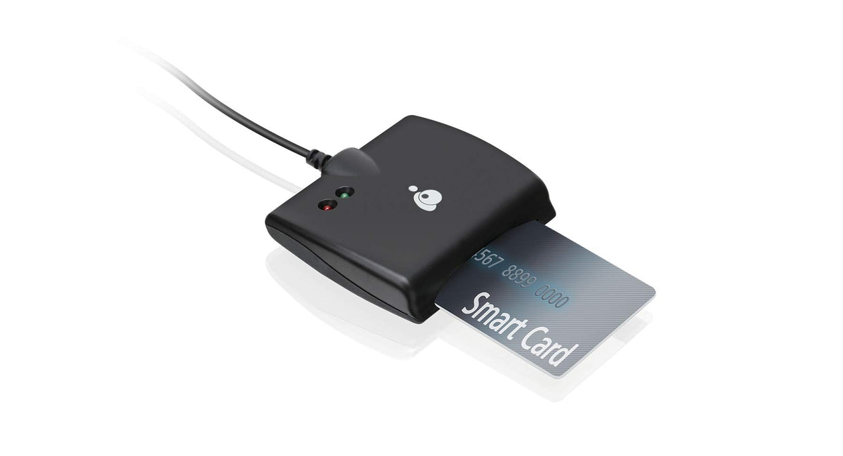 IOGEAR USB-C Common Access CAC Smart Card Reader - DOD - Government - Healthcare - TAA Compliant - Support for V7.x n V8. USAccess Personal Identity