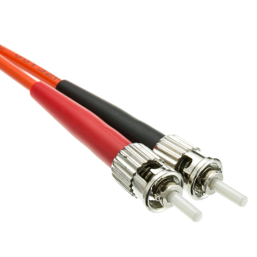 CableWholesale SC to ST OM1 Multimode Duplex Fiber Patch Cord, 2m/6.6ft