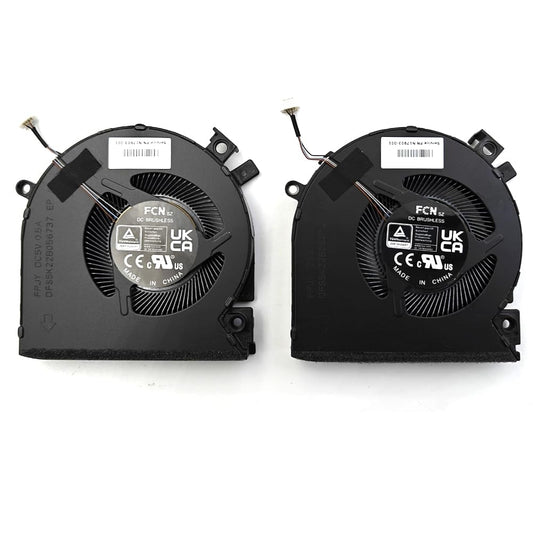 KGIGIBE Replacement CPU & GPU Cooling Fan for HP Victus 15-FA0031DX 15-1072WM 15-FA1093DX 15-FB1013DX 15-FB0121NR 15-FA 15-FB Series Laptop One Pair