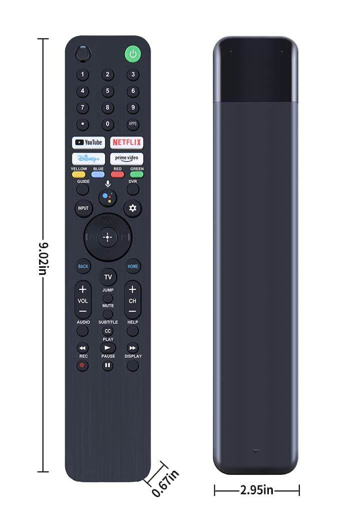 RMF-TX520U Replacement Voice Remote Control for Sony Smart Bravia TV XR77A80J KD65X80J XR65A80J XR65A90J XR55X90J XR55A80J KD55X80J KD85X85J XR65A80CJ