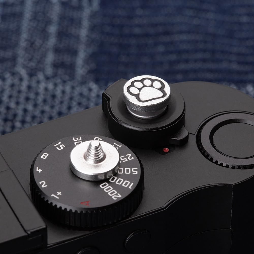Camera Shutter Button Compatible with FUJIFILM X-T5 X-T4 X-T20 X-T30 X-T200 X-PRO2 ?,Soft Release Button for laica M9 (Cats paw2)