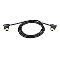 SinLoon 90 Angle HDMI Cable Gold Plated High Speed Right & Left Degree HDMI Male to Male Adapter Cable Supports Ethernet, 3D and Audio Return(HDMI R