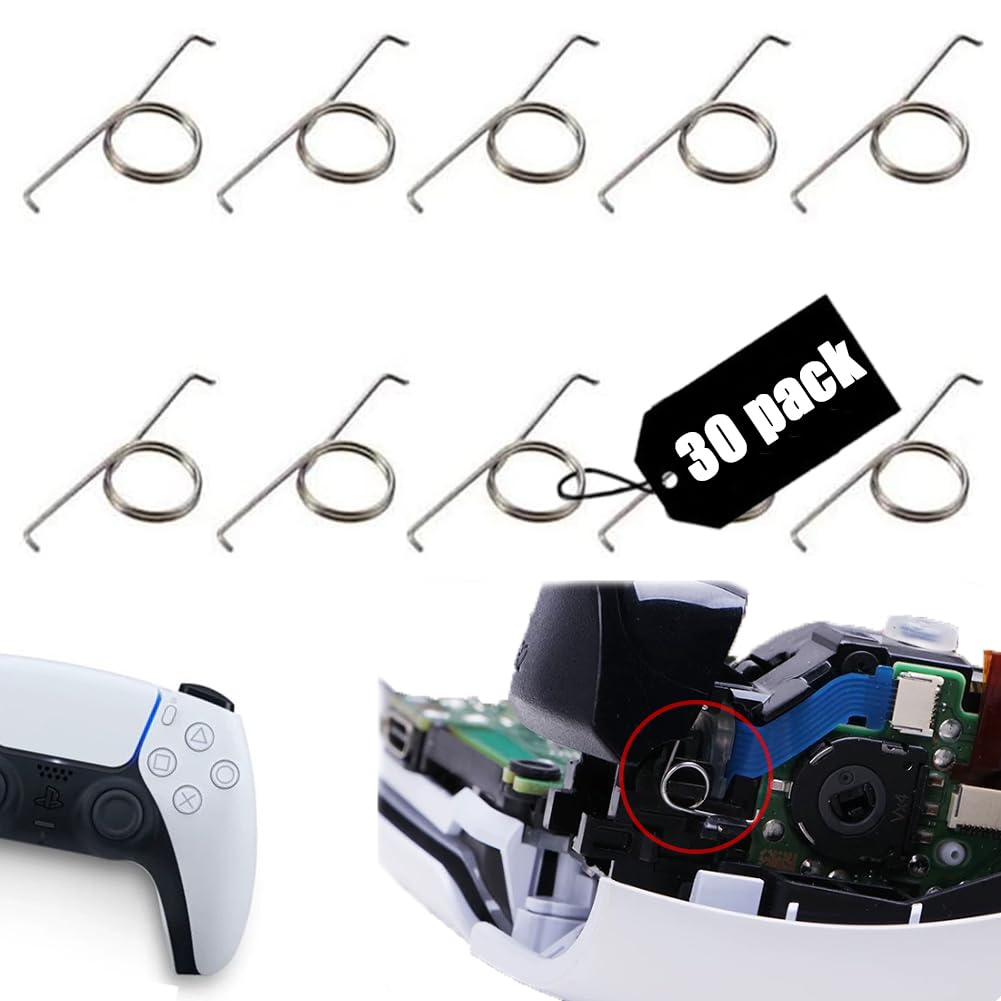 L2 R2 Trigger Button Spring Metal Replacement for PlayStation PS5 Controller Parts Repair Accessories 30pcs