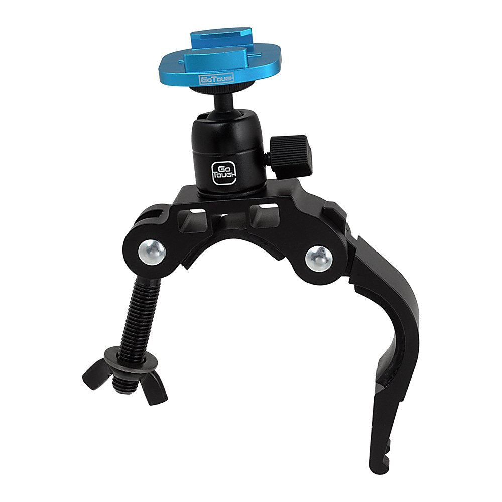 Fotodiox Pro GoTough Racing Mount for Roll Cage and Bars, Motorcycle Front Forks and Handlebars, up to 2.1" Diameter - Compatible with GoPro Hero