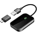 Wireless CarPlay Adapter for iPhone, Apple CarPlay Wireless Adapter USB-C, Bluetooth Connection, Auto-Switch for Multiple iPhones, Fast & Stable, iOS