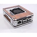 Zebra Wood Case with Fan for ASUS Tinkerboard ~ C4Labs