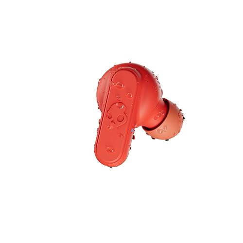 Skullcandy Dime in-Ear Wireless Earbuds, 12 Hr Battery, Microphone, Works with iPhone Android and Bluetooth Devices - Red