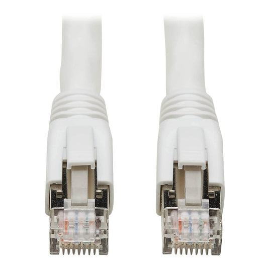 TRIPP LITE Cat8 Snagless Ethernet Cable, 25G/40G Certified Network Patch Cable, 22 AWG S/FTP, PoE, White, 6 Feet / 1.8 Meters, Life Limited