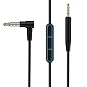Alitutumao QC35 Headphones Audio Cable Cord with Inline Mic Remote Volume Control Compatible with Bose QuietComfort 25, QC35 II, QC35, On-Ear 2, OE2…