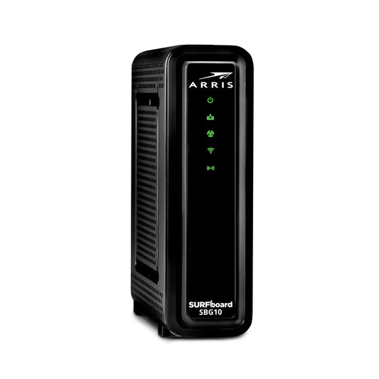 ARRIS (SBG10) - Cable Modem Router Combo - DOCSIS 3.0 16 x 4 Gigabit & AC1600 WiFi, [Check with your provider for compatibility]400 Mbps Max Internet
