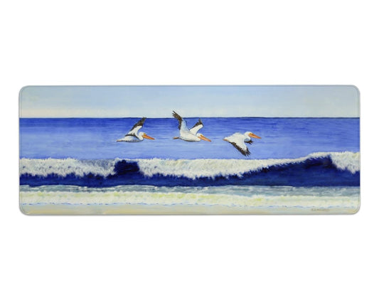 Betsy Drake GP1076 31.5 x 11.8 in. Skimming the Surf Gaming Mousepad & Bar Mat