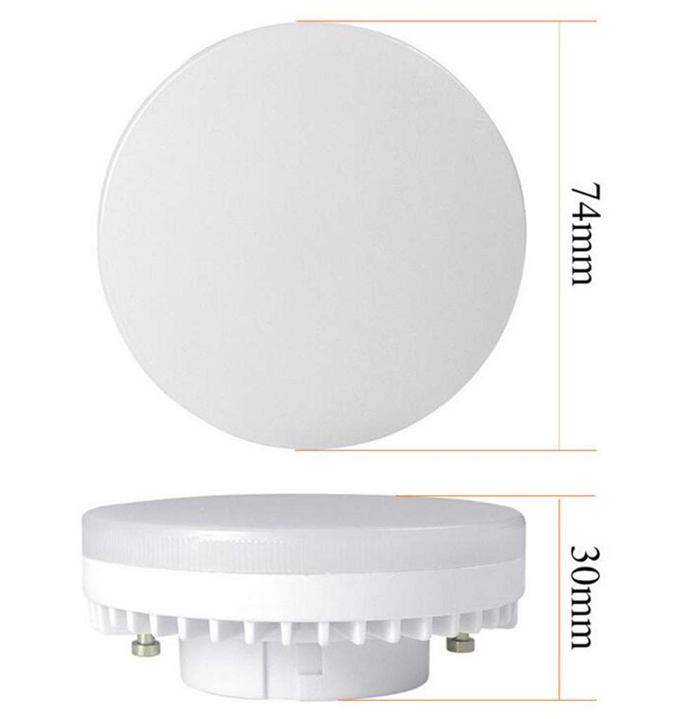GX53 LED Bulbs 7W 700 Lumen Warm White 3000K Base CFL Replacement LED Puck Lights for Kitchen Under Cabinet Counter Exhibition Shop Showroom Lighting