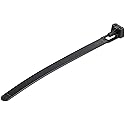 StarTech.com 5"(12cm) Reusable Cable Ties - 1/4"(7mm) Wide, 1-1/8"(30mm) Bundle Dia. 50lb(22kg) Tensile Strength, Releasable Nylon Ties