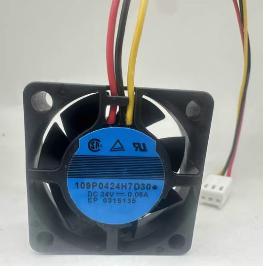 109P0424H7D30 DC 24V 0.08A 40x40x15mm 4cm 3-Wire Cooling Fan