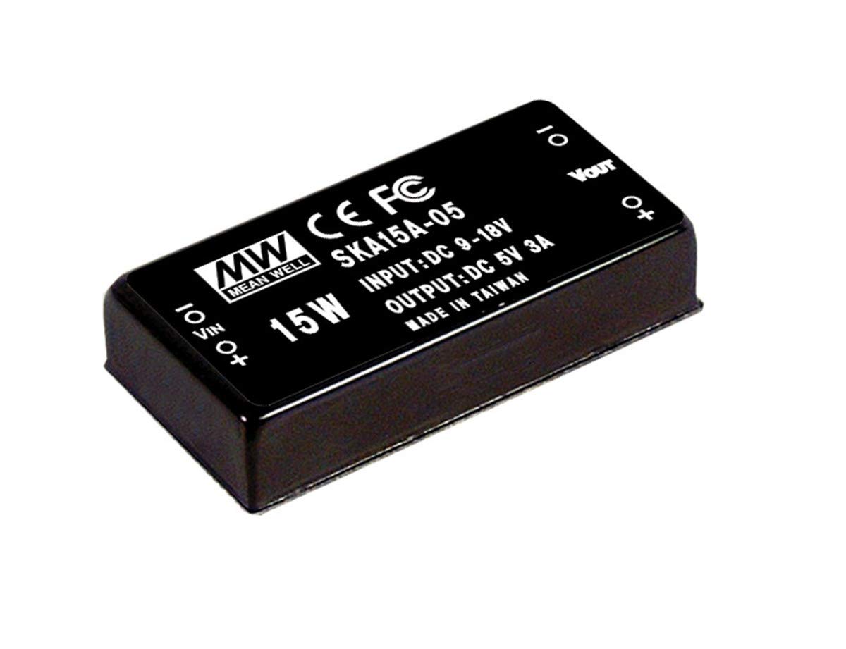 MEAN WELL SKA15A-05 5V 300~3000mA 15W DC-DC Regulated Single Output Converter DC/DC Converter