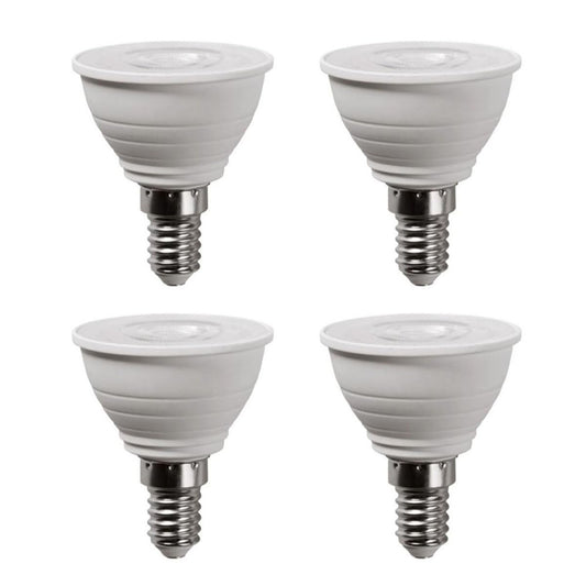 PAR16 E12 LED Bulb 5W Dimmable, 4-PACK Chandelier Short Neck Recessed Spotlight Light Bulb,500LM 50W Equivalent,No Flicker Mini Short Light Bulbs