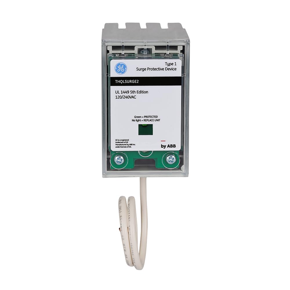 ABB THQLSURGE2 Type 1 Surge Protective Device • Whole House Protector • 120/240 VAC 25kA • Pigtail Connection • Breaker Panel Surge Protection • LED