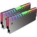 2Pcs RGB RAM Heatsink DDR DDR3 DDR4 Memory Radiator Vest Cooling Heat Spreader Cooler for Desktop PC Computer Gaming Overclocking